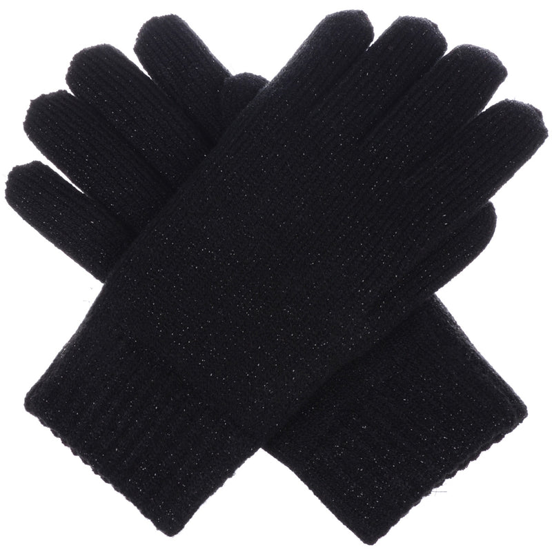 JG724 - One Dozen Metallic Flat Knit Chenille-Lined Glove
