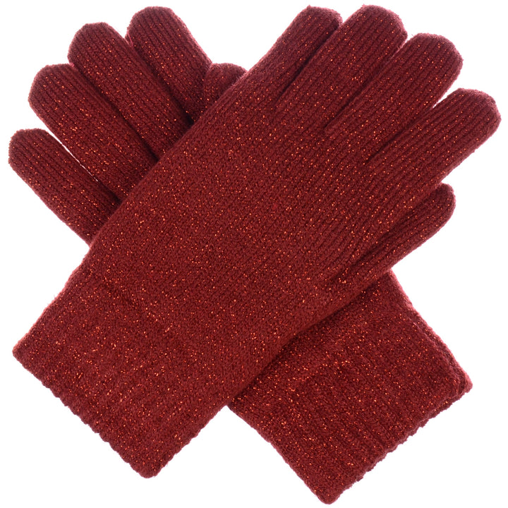 JG724 - One Dozen Metallic Flat Knit Chenille-Lined Glove