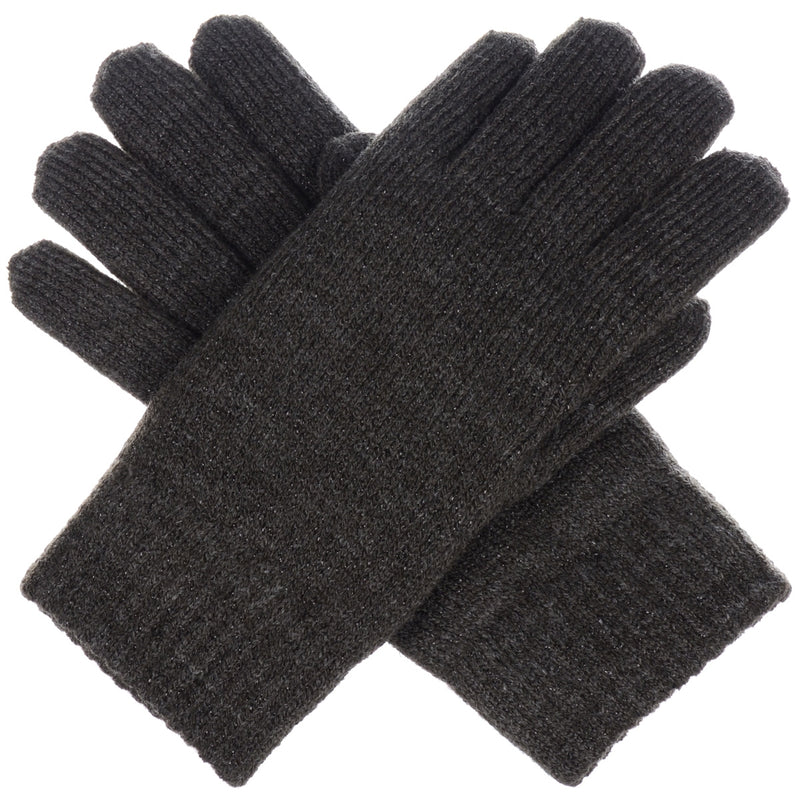JG724 - One Dozen Metallic Flat Knit Chenille-Lined Glove