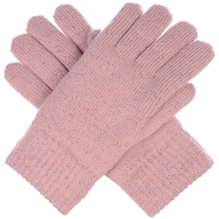 JG724 - One Dozen Metallic Flat Knit Chenille-Lined Glove