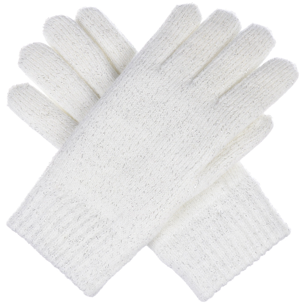 JG724 - One Dozen Metallic Flat Knit Chenille-Lined Glove