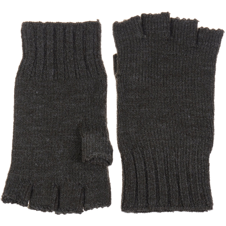JG728 - One Dozen Unisex Solid Soft One Layer Half Finger Fingerless Knitted Gloves
