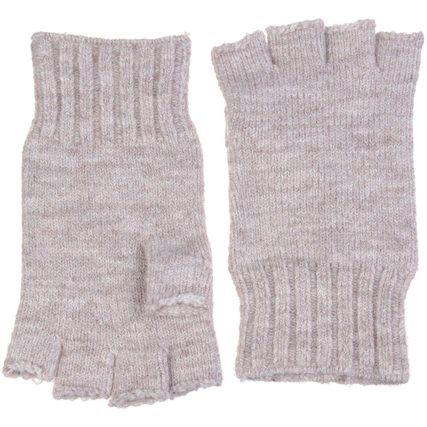 JG728P - One Dozen Unisex Solid Soft One Layer Half Finger Fingerless Knitted Gloves