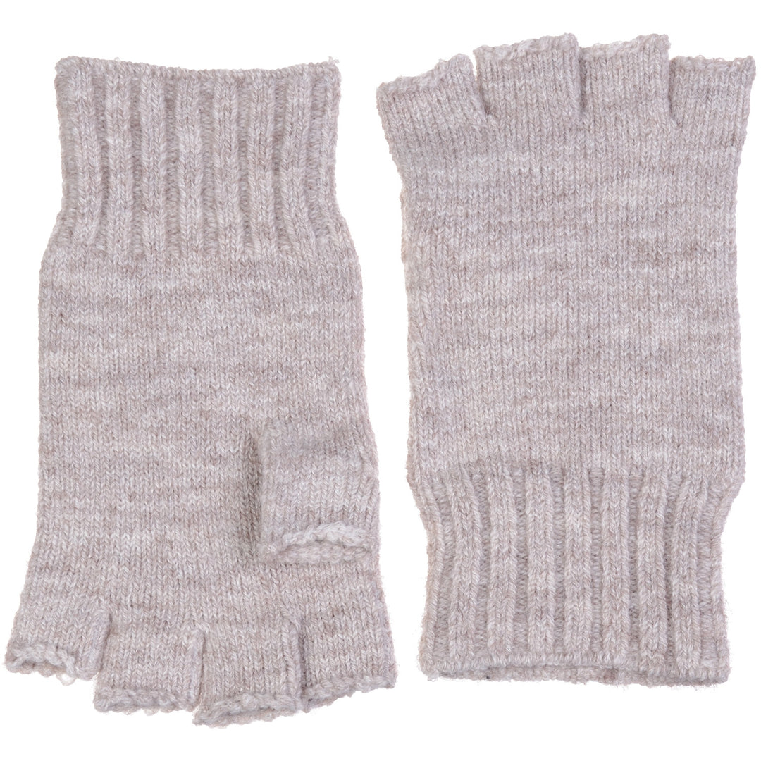 JG728P - One Dozen Unisex Solid Soft One Layer Half Finger Fingerless Knitted Gloves