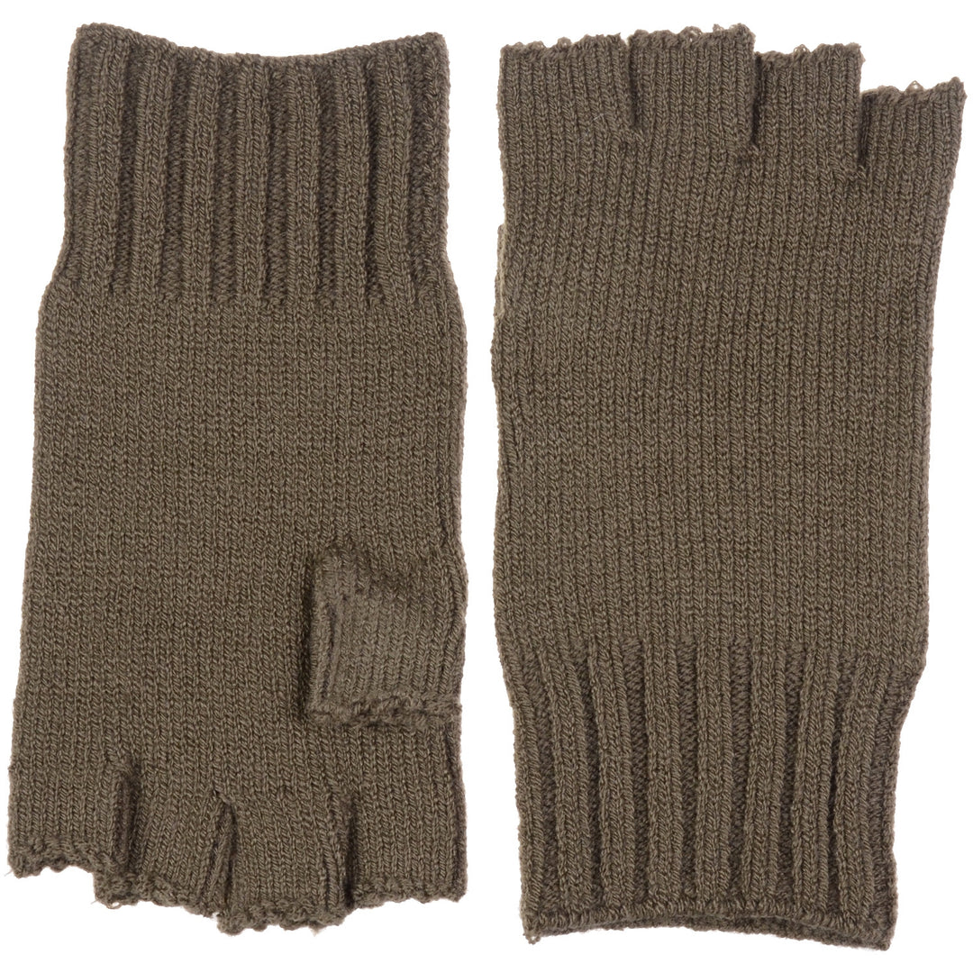 JG728 - One Dozen Unisex Solid Soft One Layer Half Finger Fingerless Knitted Gloves