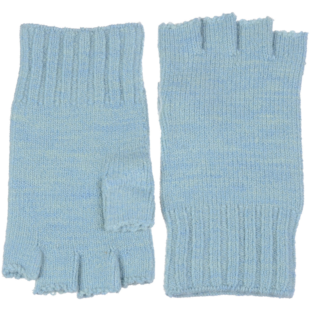 JG728P - One Dozen Unisex Solid Soft One Layer Half Finger Fingerless Knitted Gloves