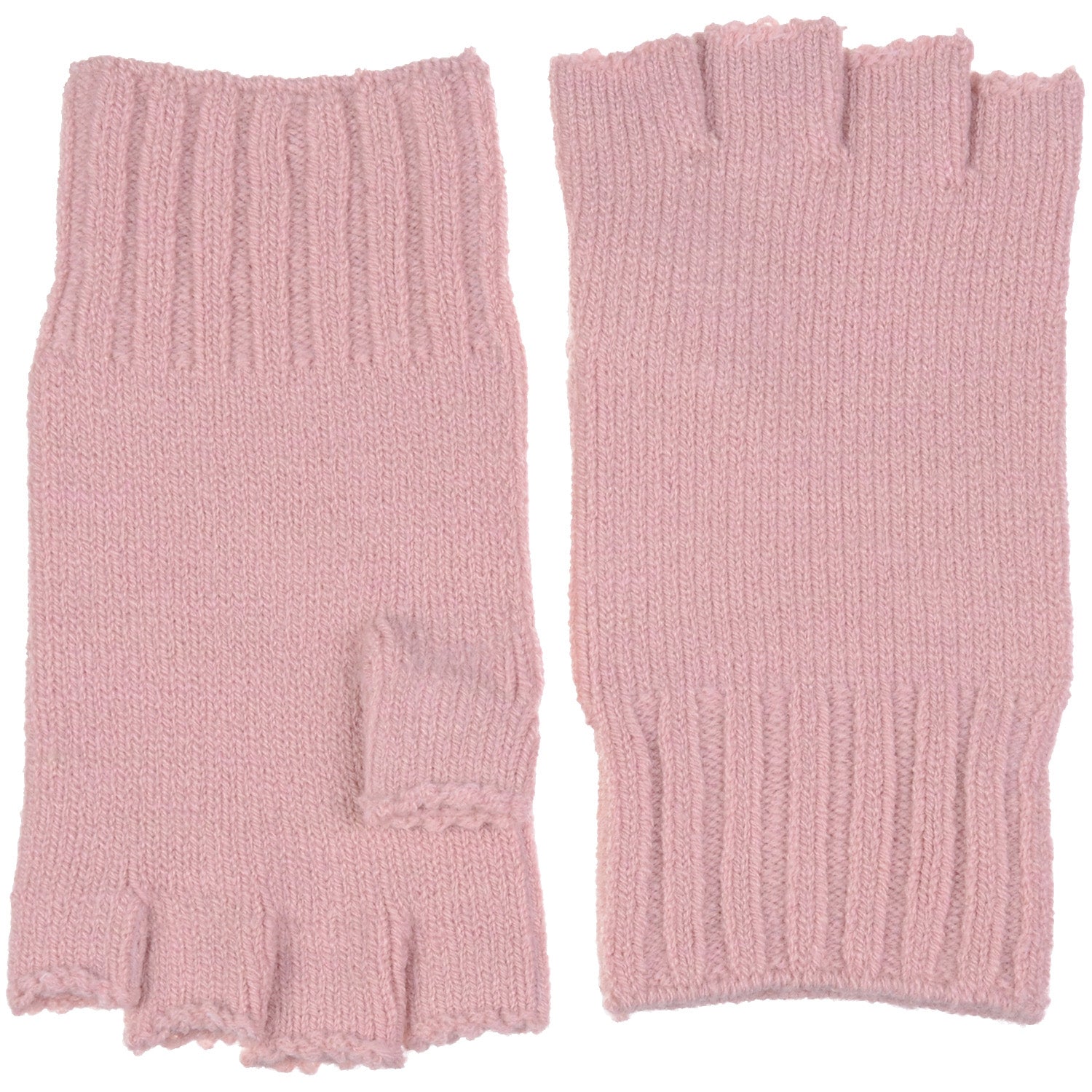 JG728P - One Dozen Unisex Solid Soft One Layer Half Finger Fingerless Knitted Gloves