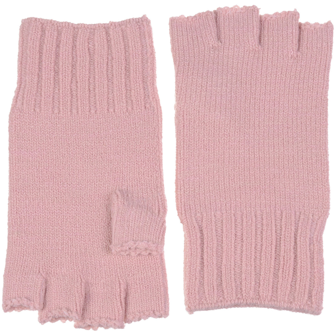 JG728P - One Dozen Unisex Solid Soft One Layer Half Finger Fingerless Knitted Gloves