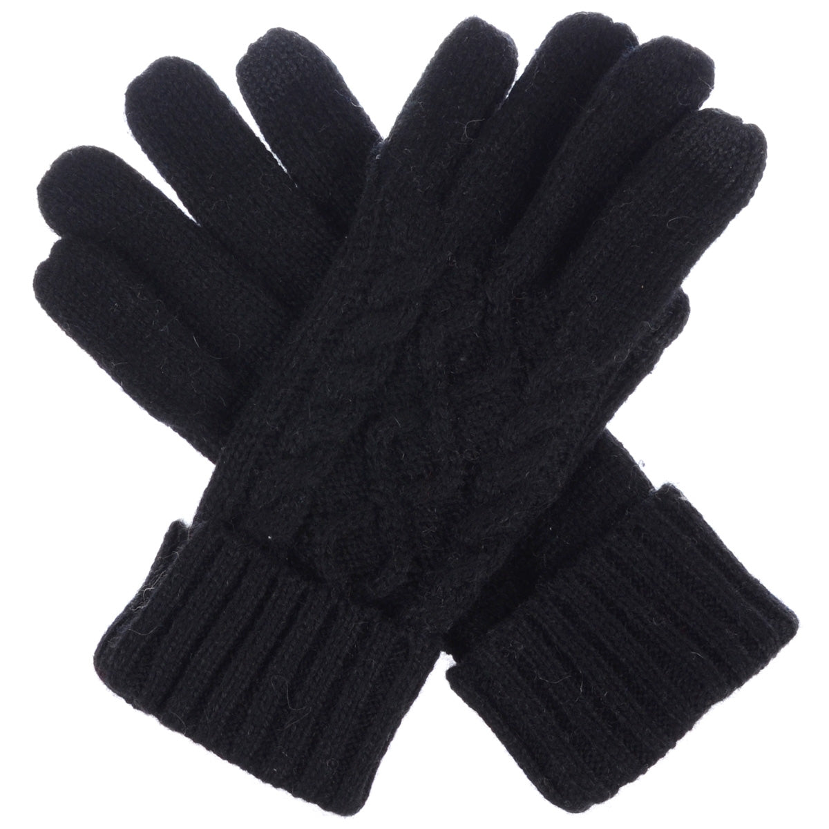 JG756 - One Dozen Crochet Knitted Cable Texting Gloves