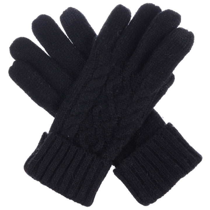 JG756 - One Dozen Crochet Knitted Cable Texting Gloves