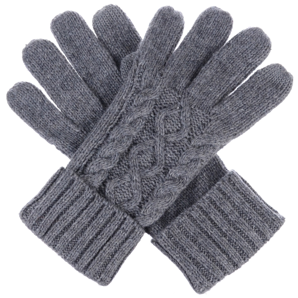 JG756 - One Dozen Crochet Knitted Cable Texting Gloves