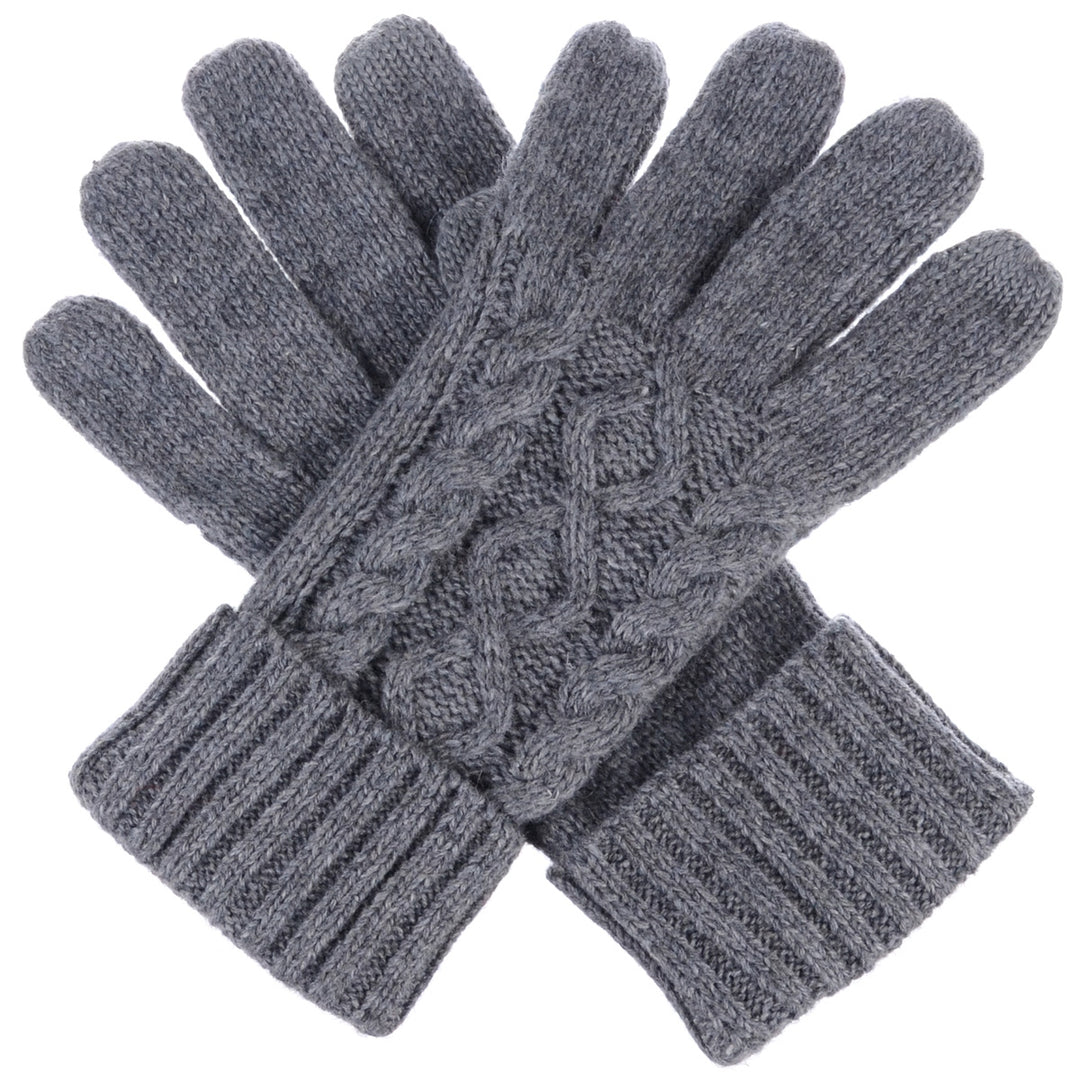 JG756 - One Dozen Crochet Knitted Cable Texting Gloves