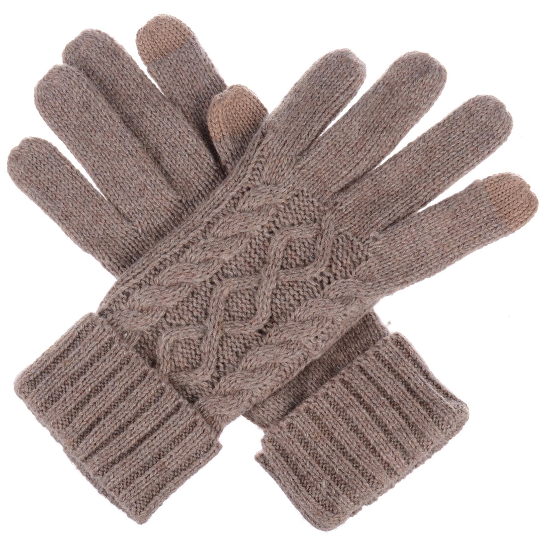 JG756 - One Dozen Crochet Knitted Cable Texting Gloves