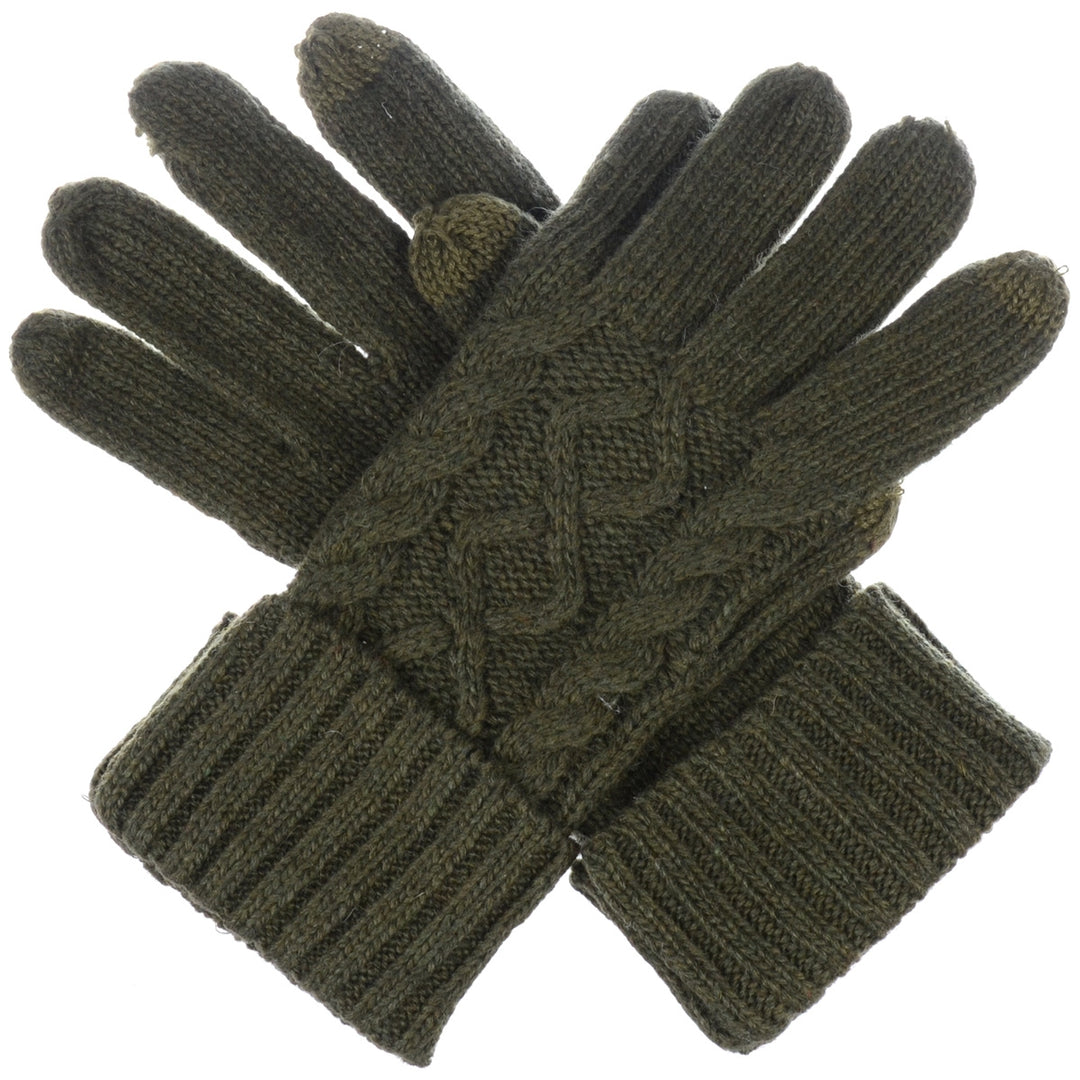 JG756 - One Dozen Crochet Knitted Cable Texting Gloves