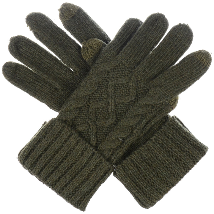 JG756 - One Dozen Crochet Knitted Cable Texting Gloves