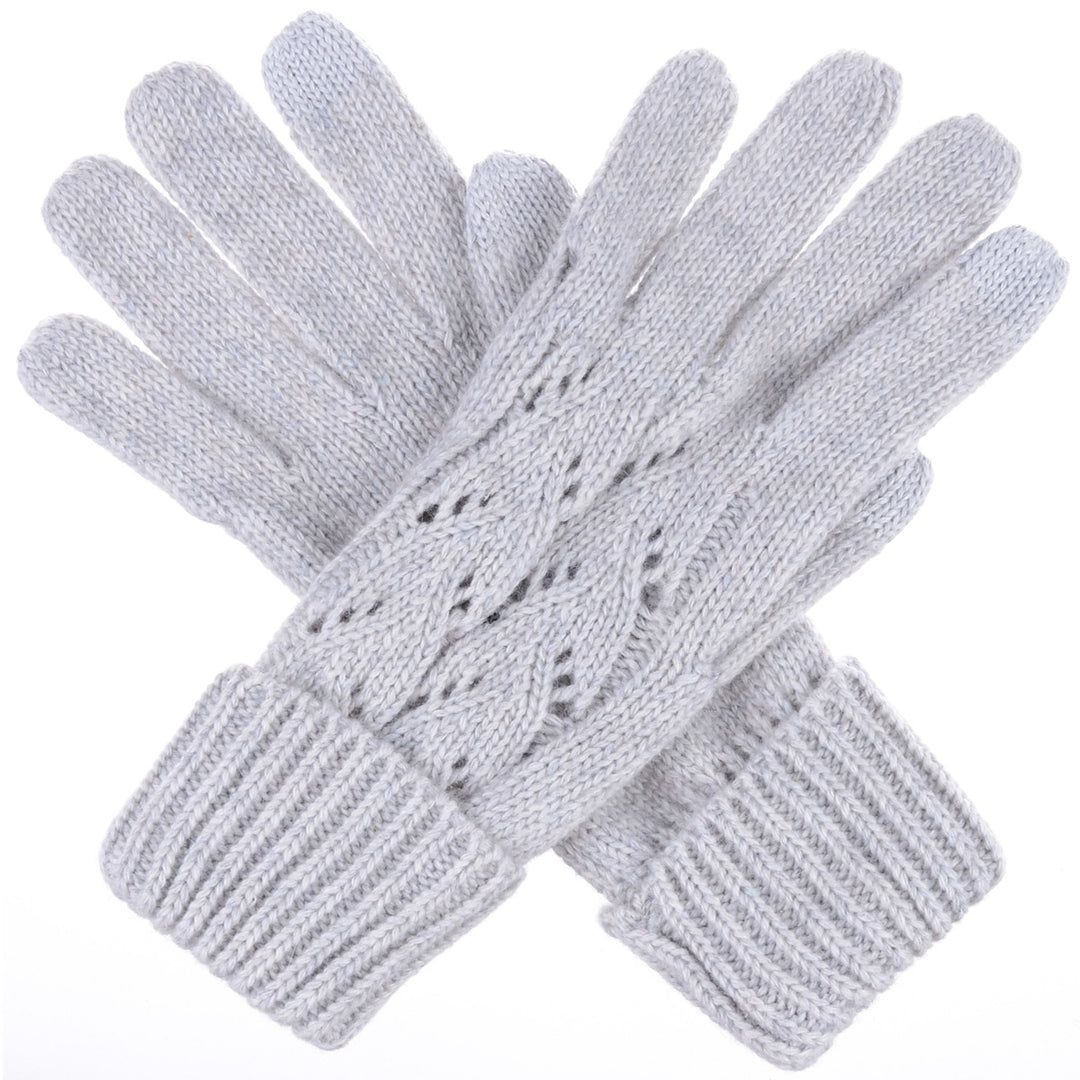 JG757 - One Dozen Ladies Knit Cable Texting Gloves