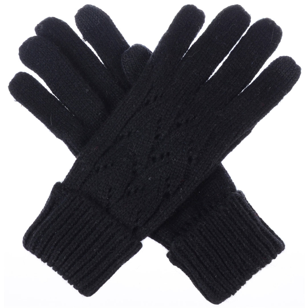 JG757 - One Dozen Ladies Knit Cable Texting Gloves