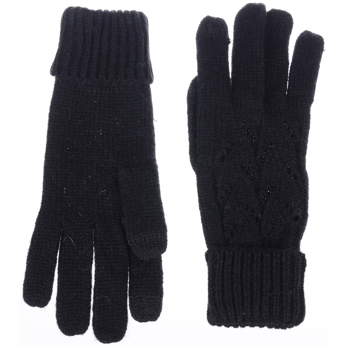 JG757 - One Dozen Ladies Knit Cable Texting Gloves