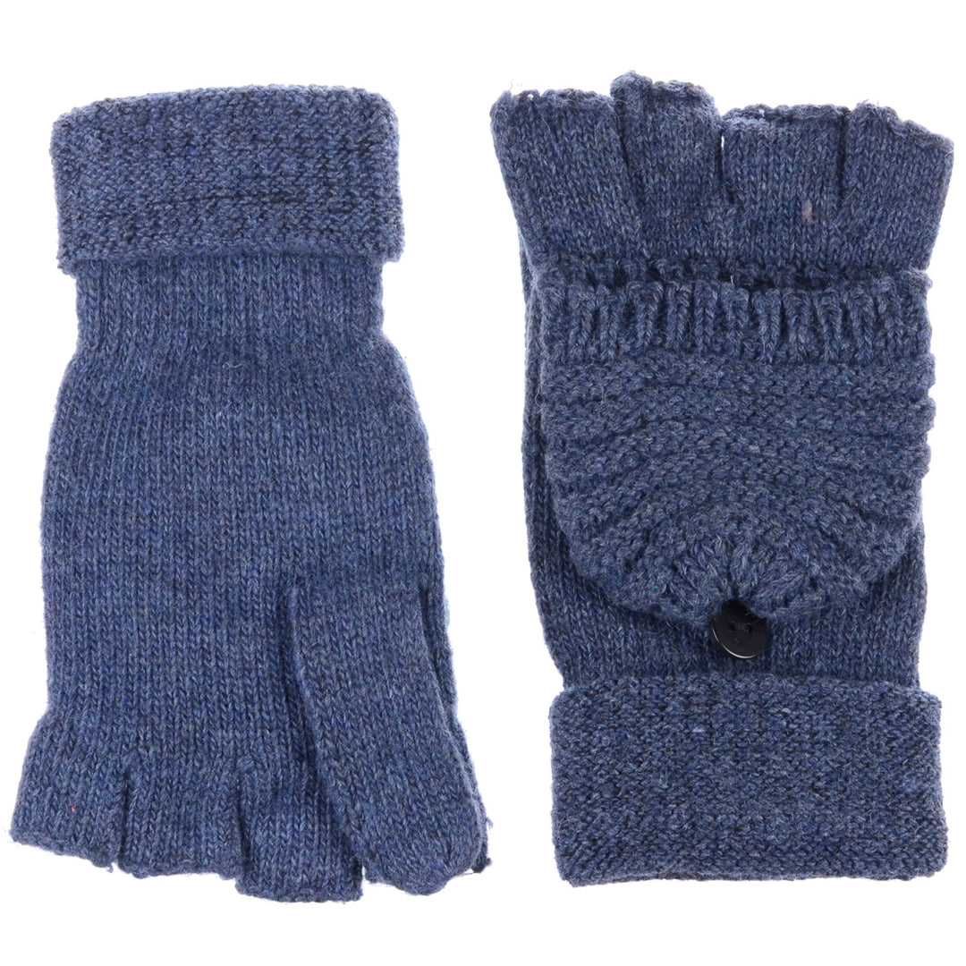 JG759 - One Dozen Unisex Fingerless Glove w/ Flip Cover