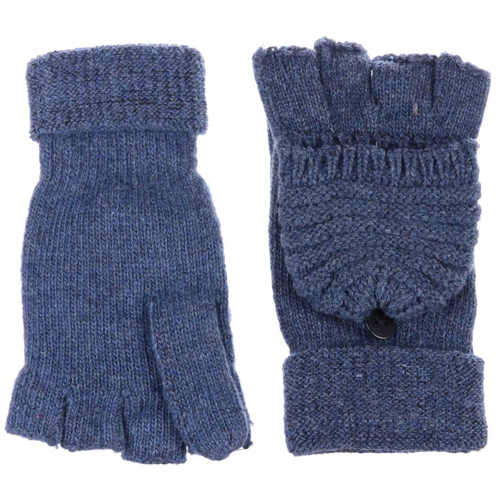 JG759 - One Dozen Unisex Fingerless Glove w/ Flip Cover