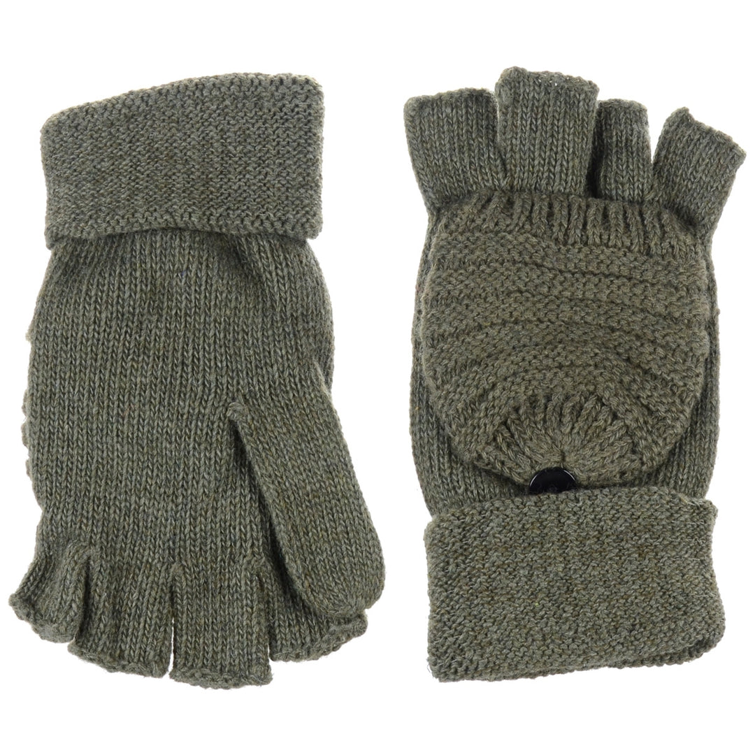 JG759 - One Dozen Unisex Fingerless Glove w/ Flip Cover