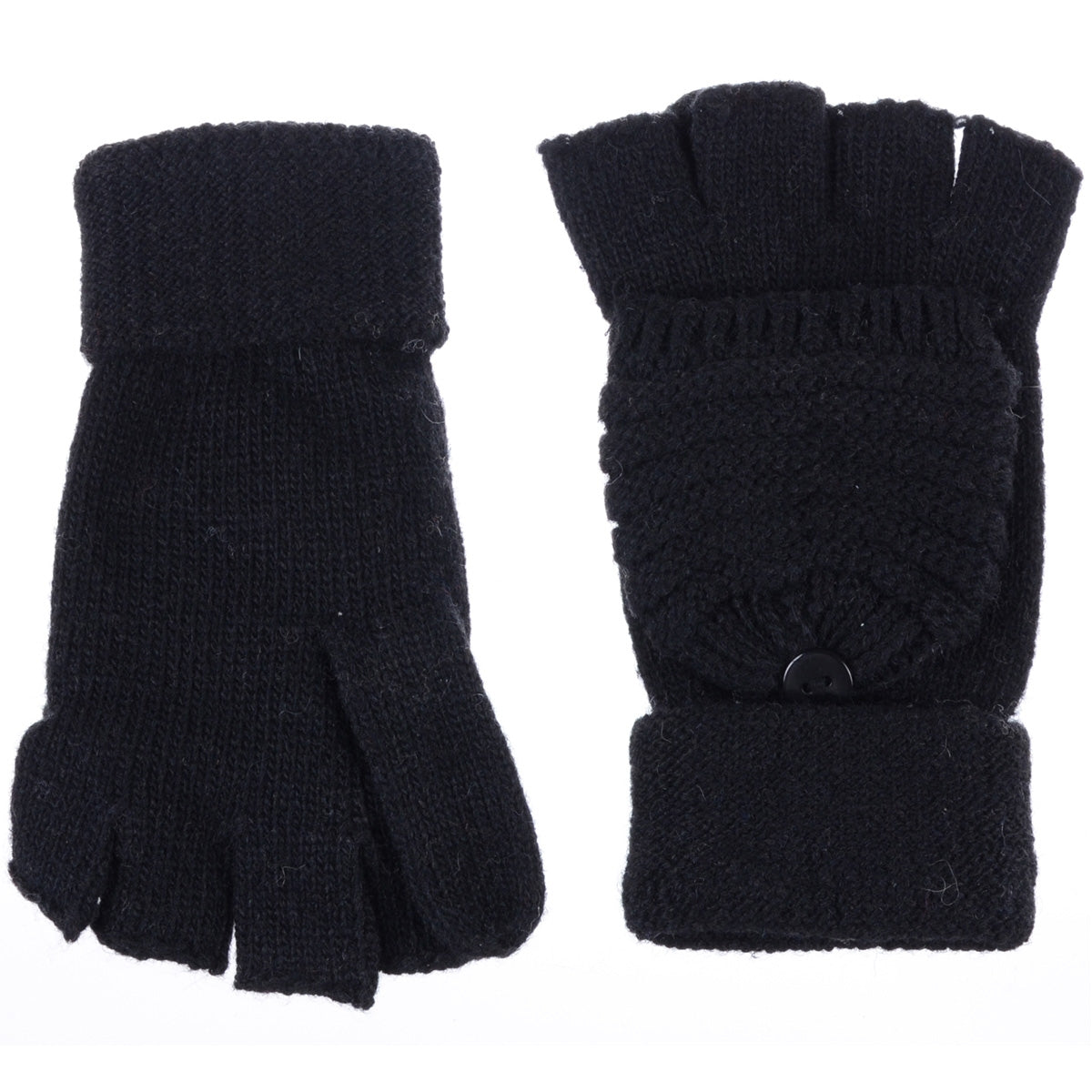 JG759 - One Dozen Unisex Fingerless Glove w/ Flip Cover