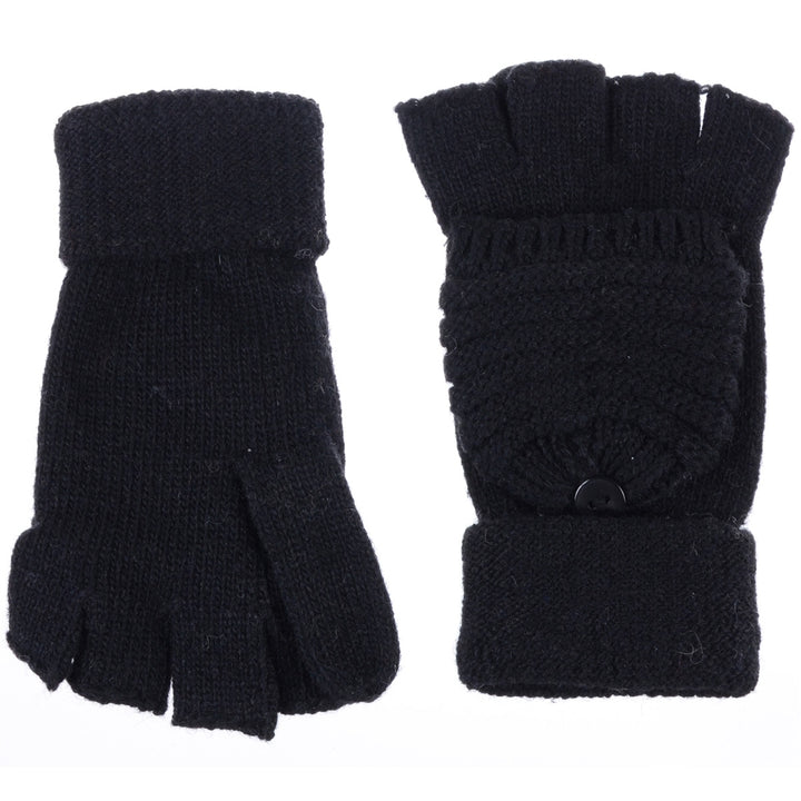JG759 - One Dozen Unisex Fingerless Glove w/ Flip Cover