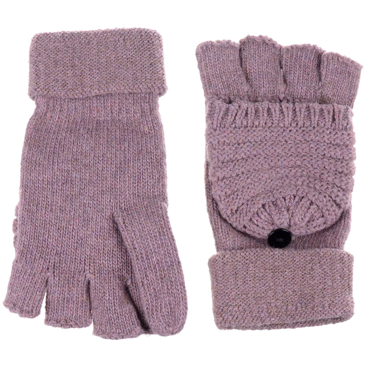 JG759 - One Dozen Unisex Fingerless Glove w/ Flip Cover