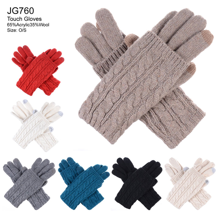 JG760 - One Dozen Reinforce Crochet Texting Gloves hand warmer combo