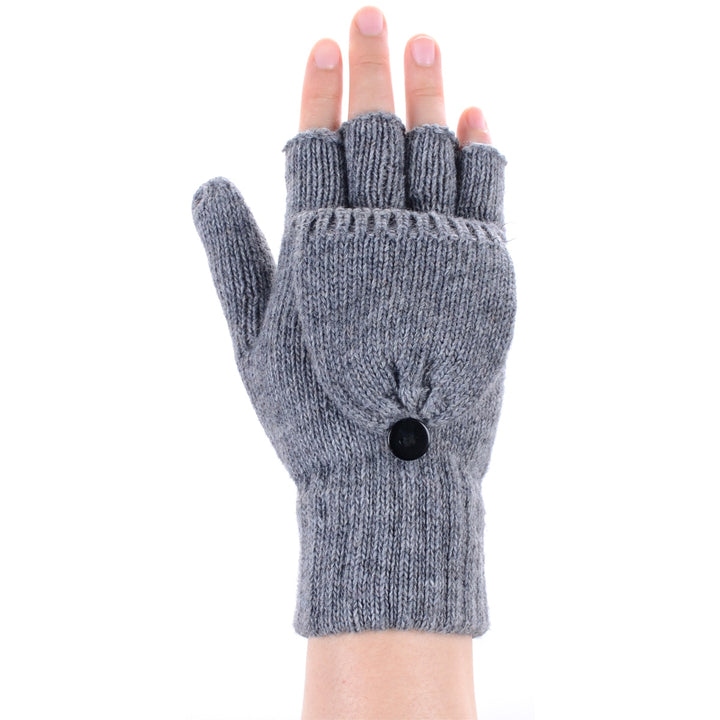 JG762 - One Dozen Unisex Fingerless Glove w/ Flip Cover