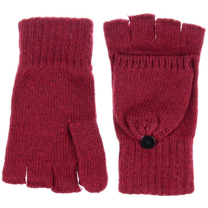 JG762 - One Dozen Unisex Fingerless Glove w/ Flip Cover
