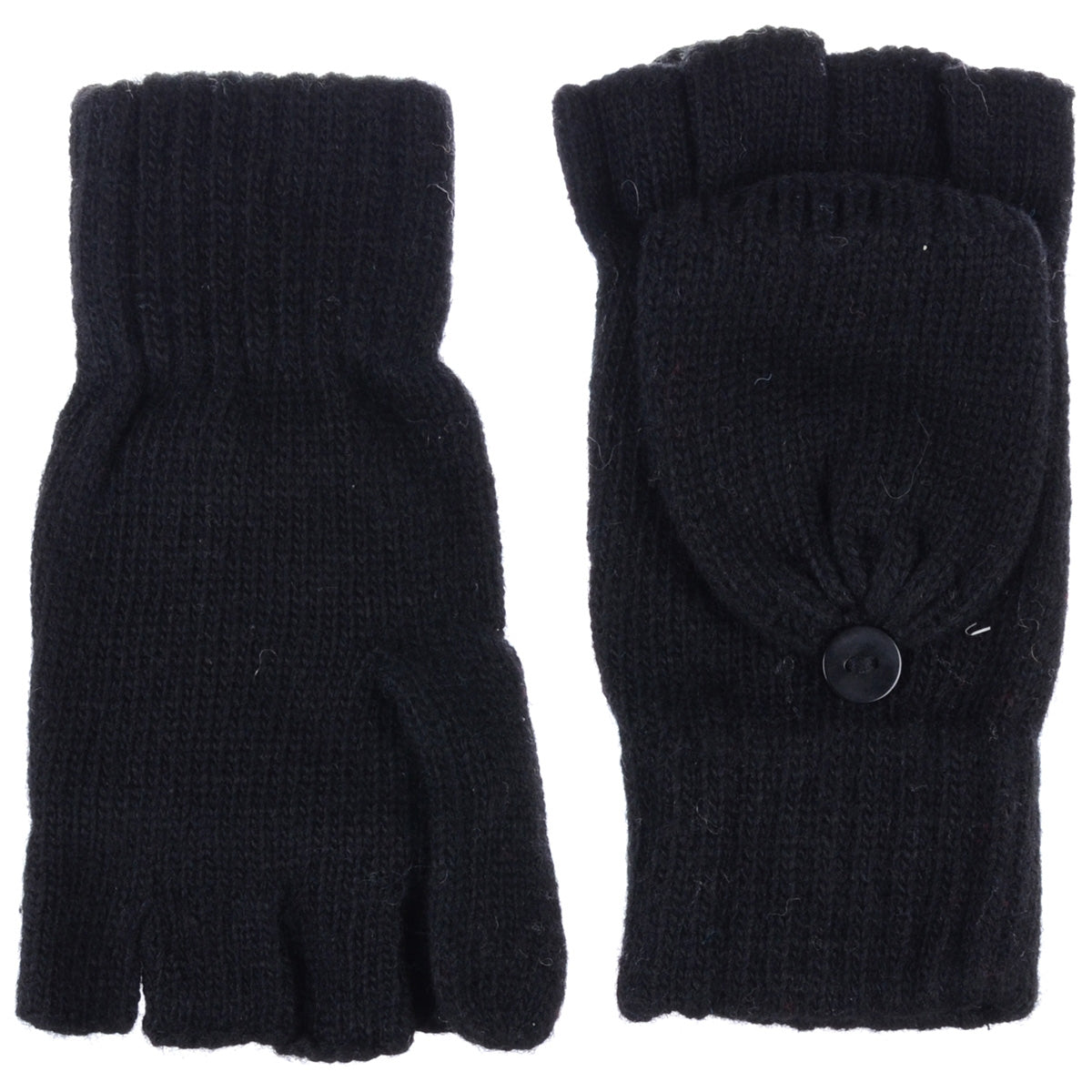 JG762 - One Dozen Unisex Fingerless Glove w/ Flip Cover