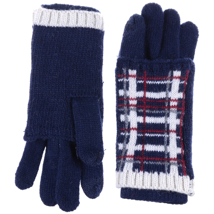 JG763 - One Dozen Reinforce Plaid Pattern Hand Warmer Glove Combo