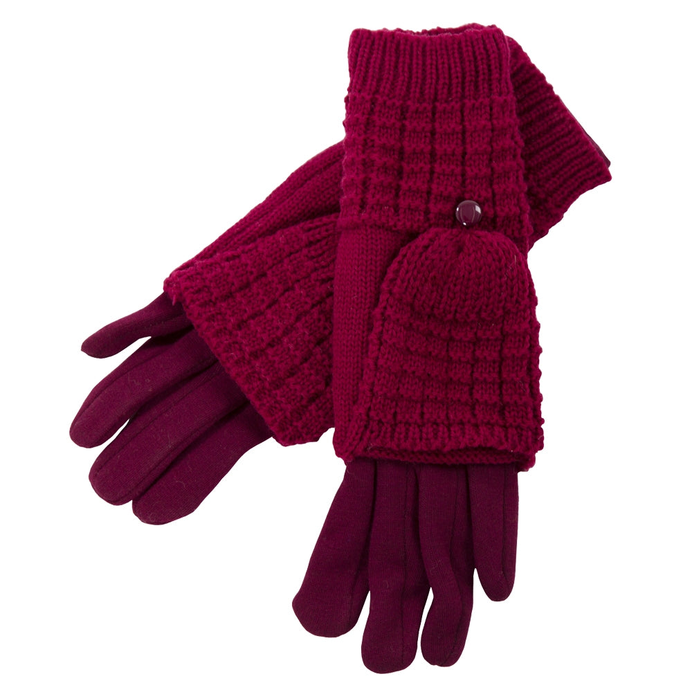 JG810 - One Dozen Ladies Classic Winter Glove w/ Flip Cover