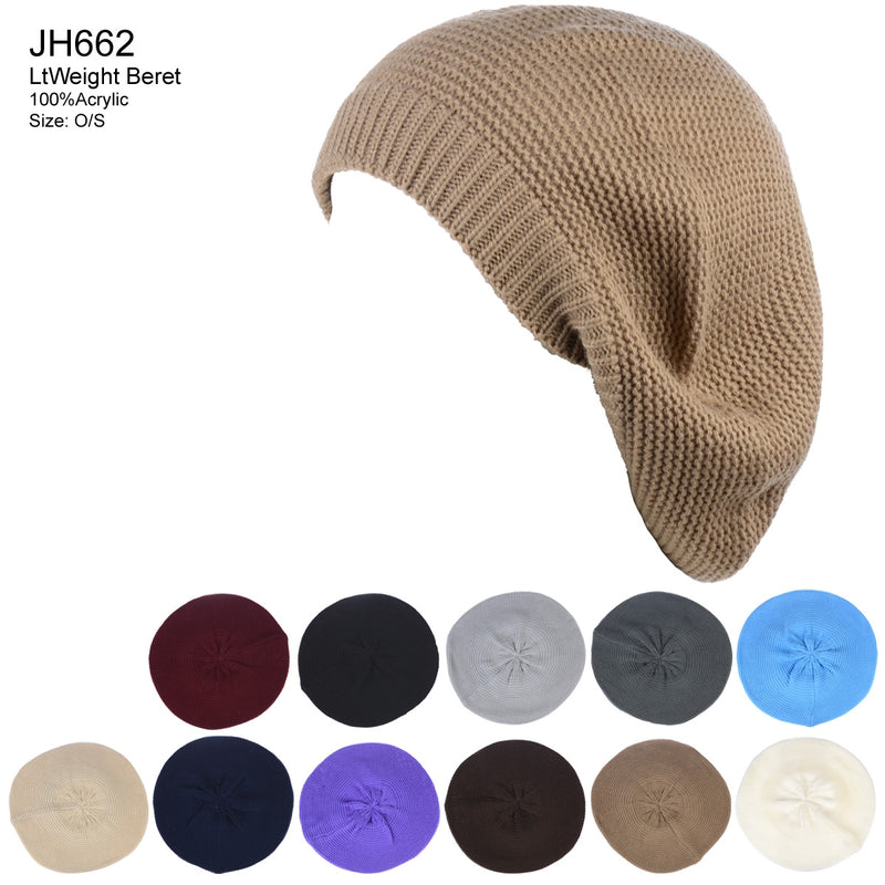 JH662 - One Dozen Beret Hats