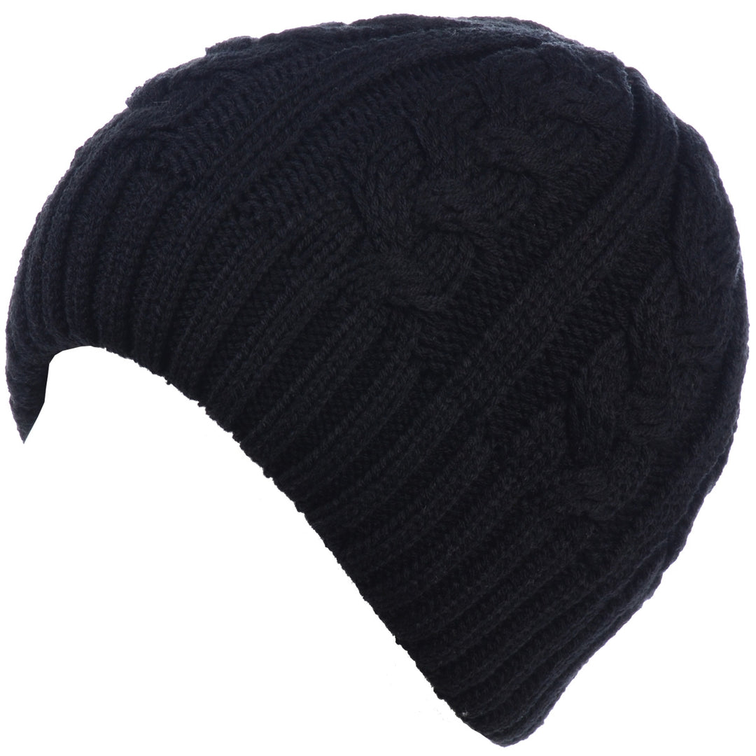 JH709 - One Dozen Cable Knitted Hats