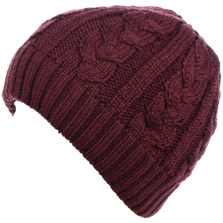 JH709 - One Dozen Cable Knitted Hats