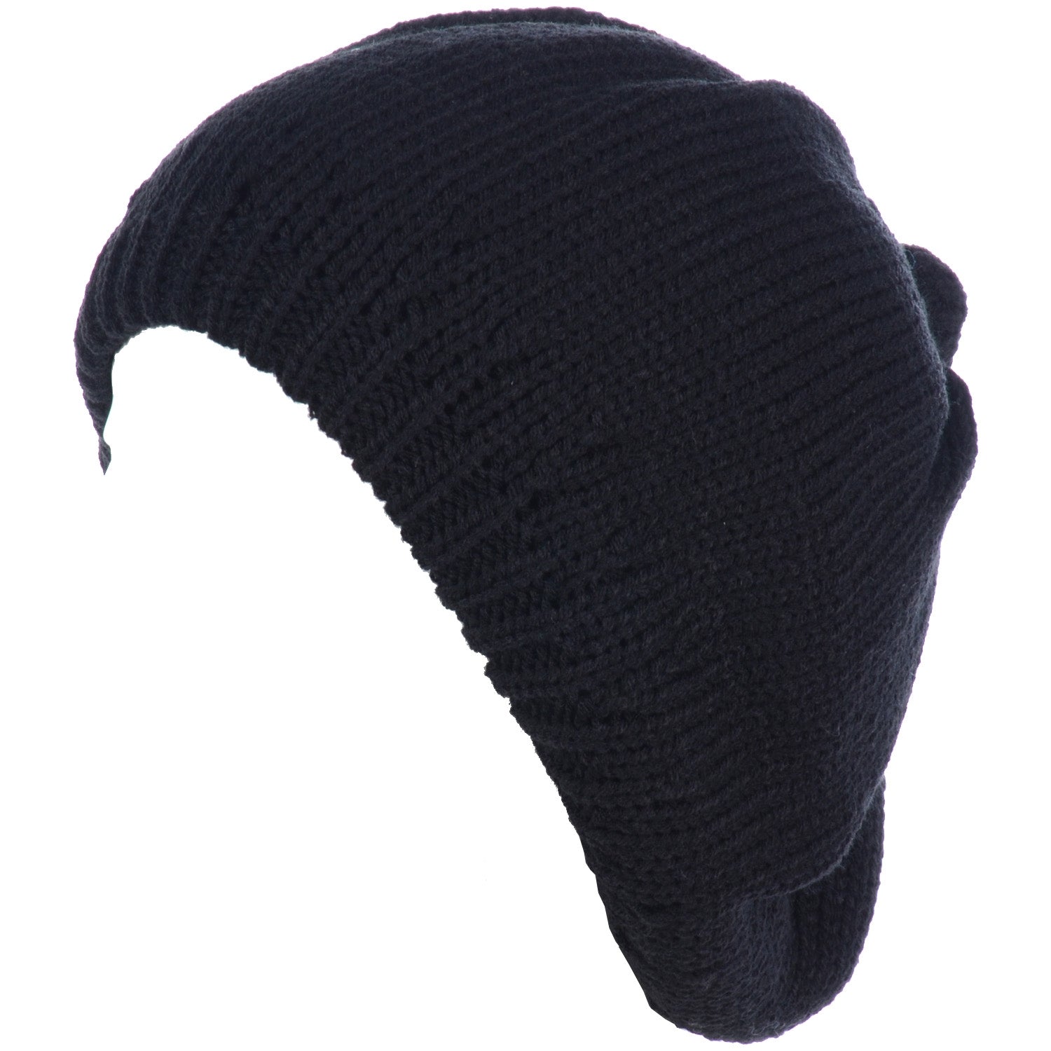 JH715A - One Dozen Winter Cozy Cable Fleece Lined Knit Beret Beanie Hat