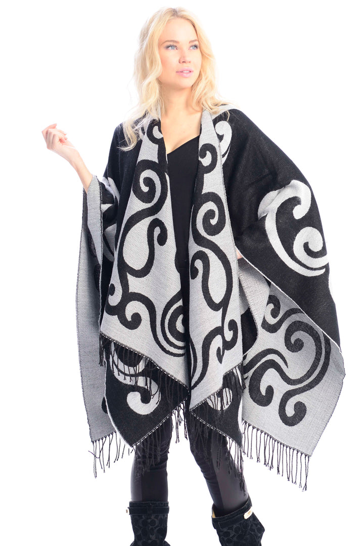 JP105_BLACK RUANA