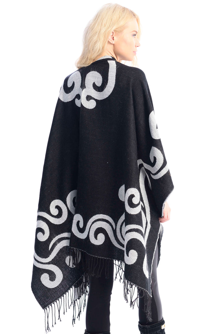 JP105_BLACK RUANA
