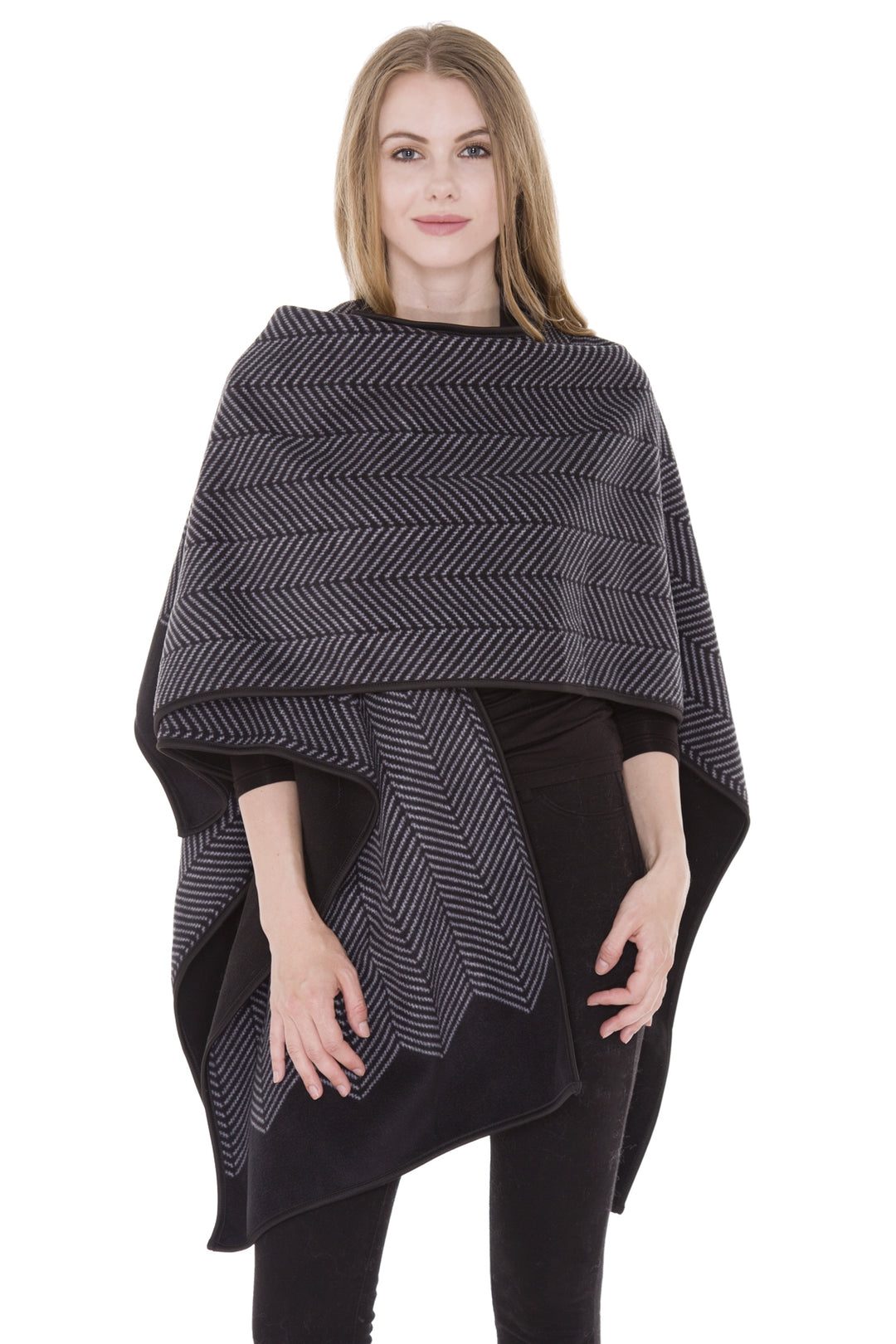 JP1302_BLACK RUANA