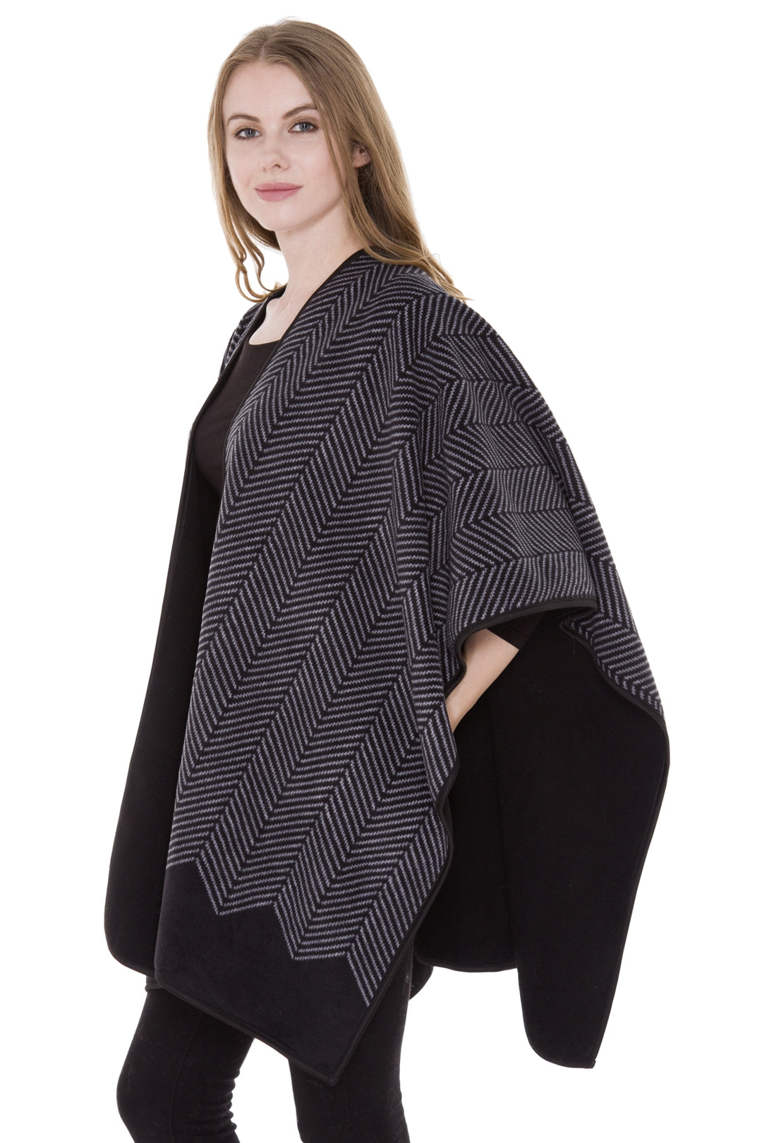 JP1302_BLACK RUANA