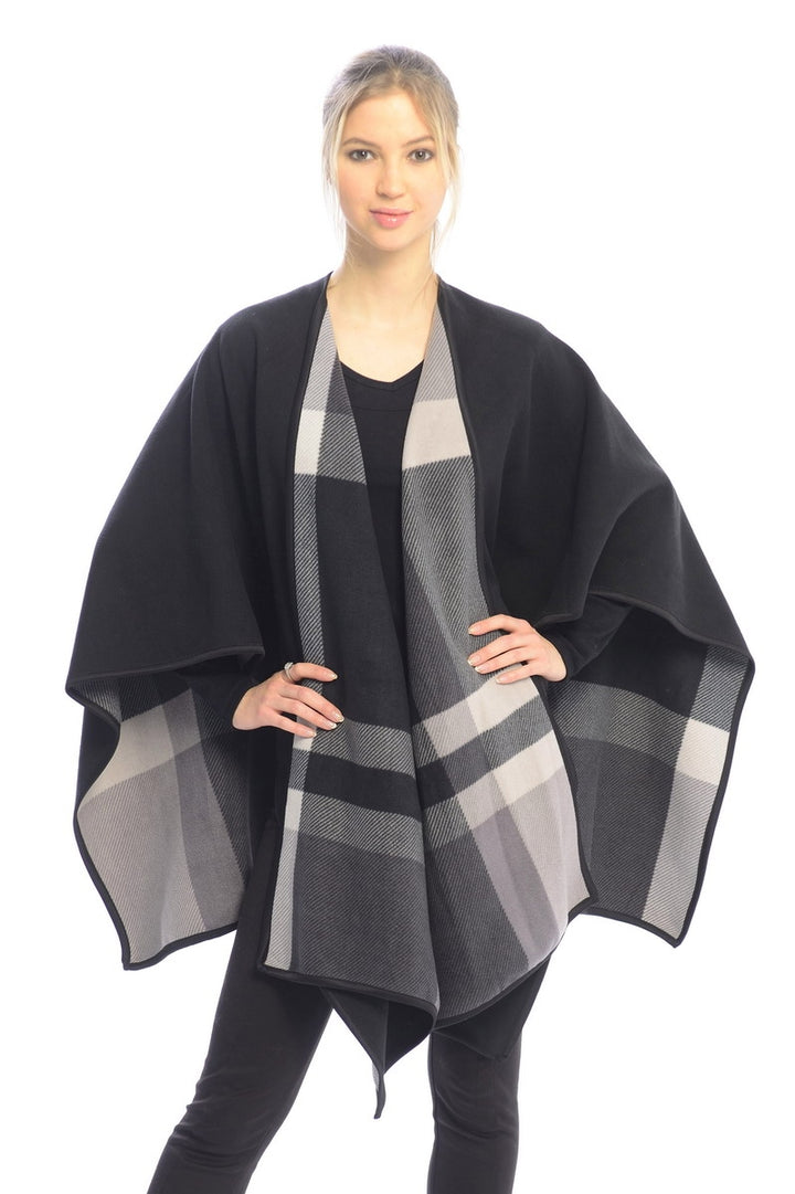 JP243_BLACK RUANA