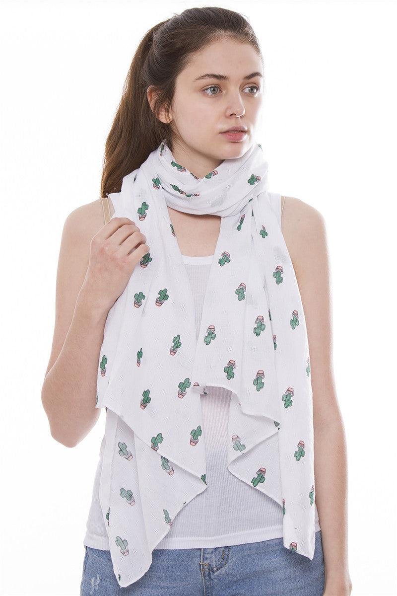 JS1207_WHITE - One Piece Scarf