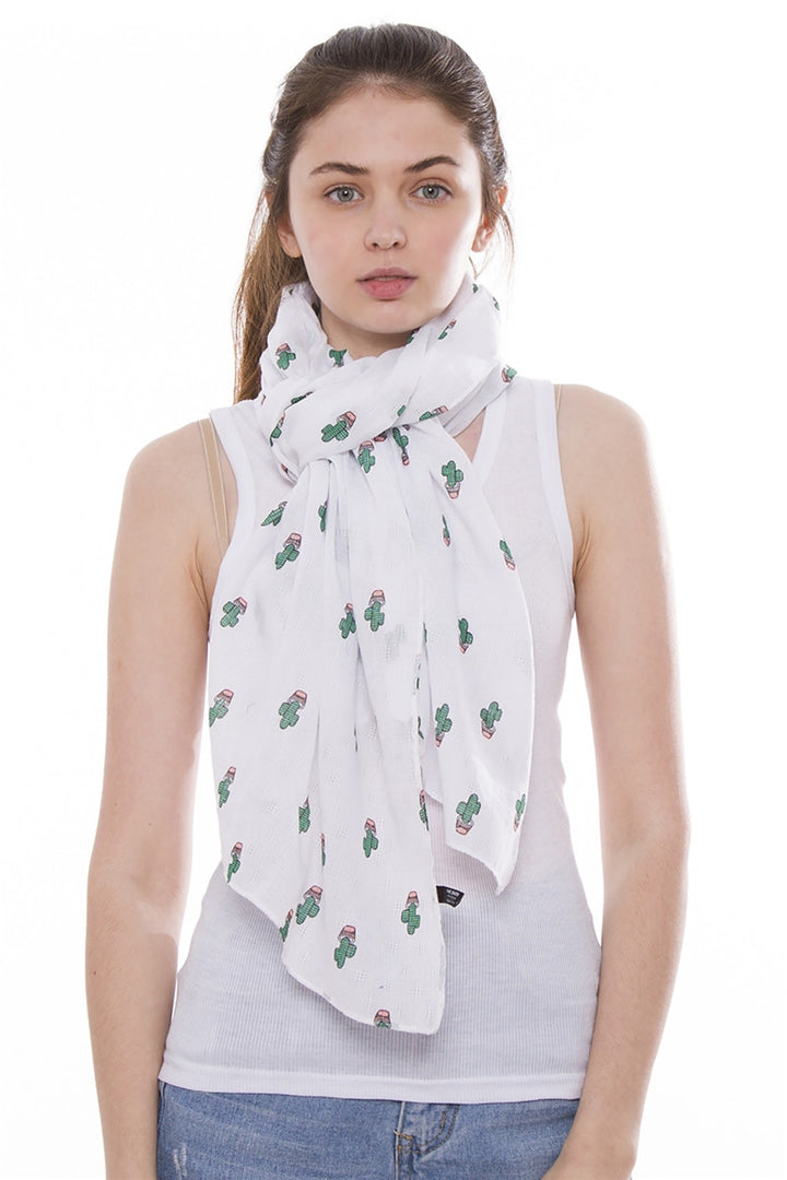 JS1207_WHITE - One Piece Scarf
