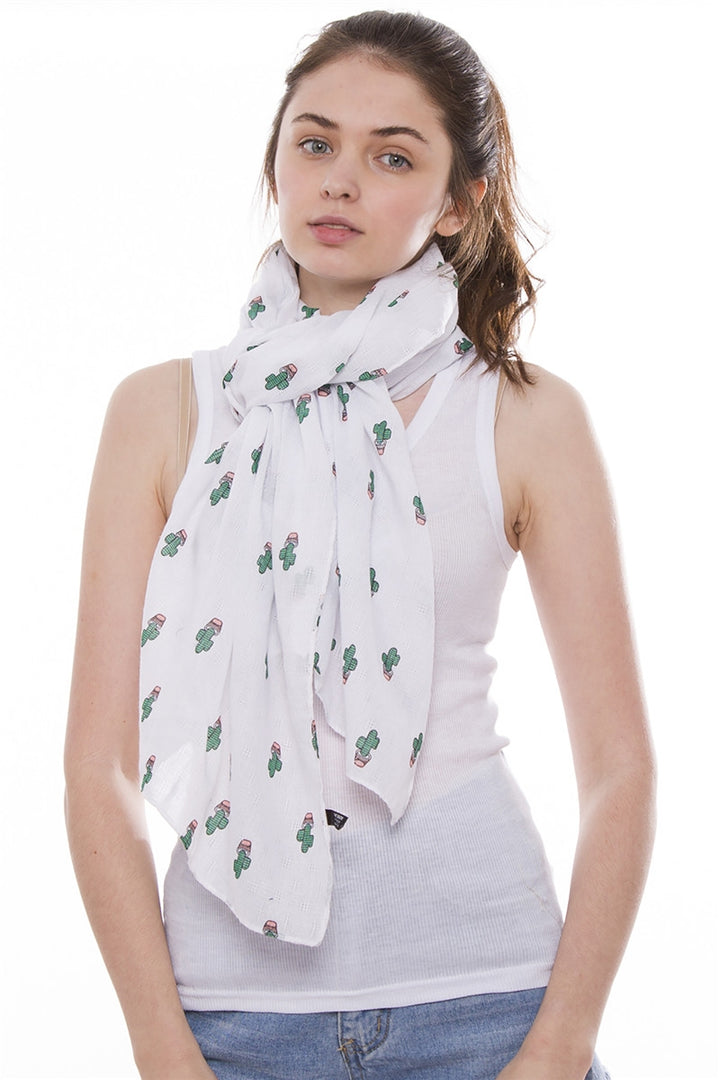 JS1207_WHITE - One Piece Scarf