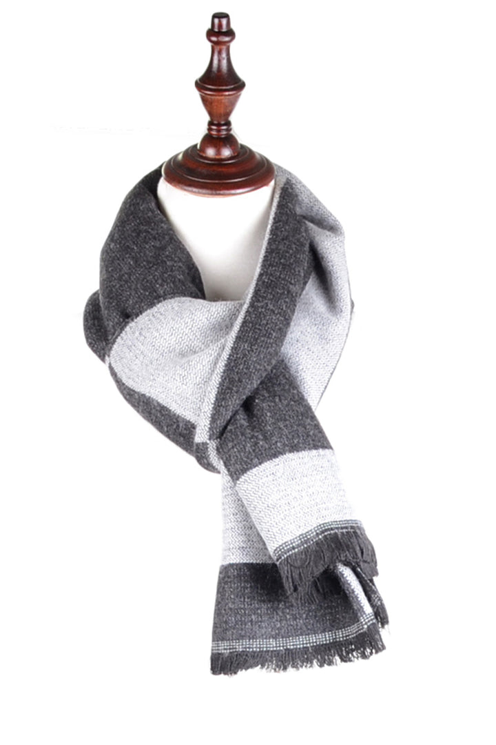 JS6003-BLACK - One Piece Blanket Scarf
