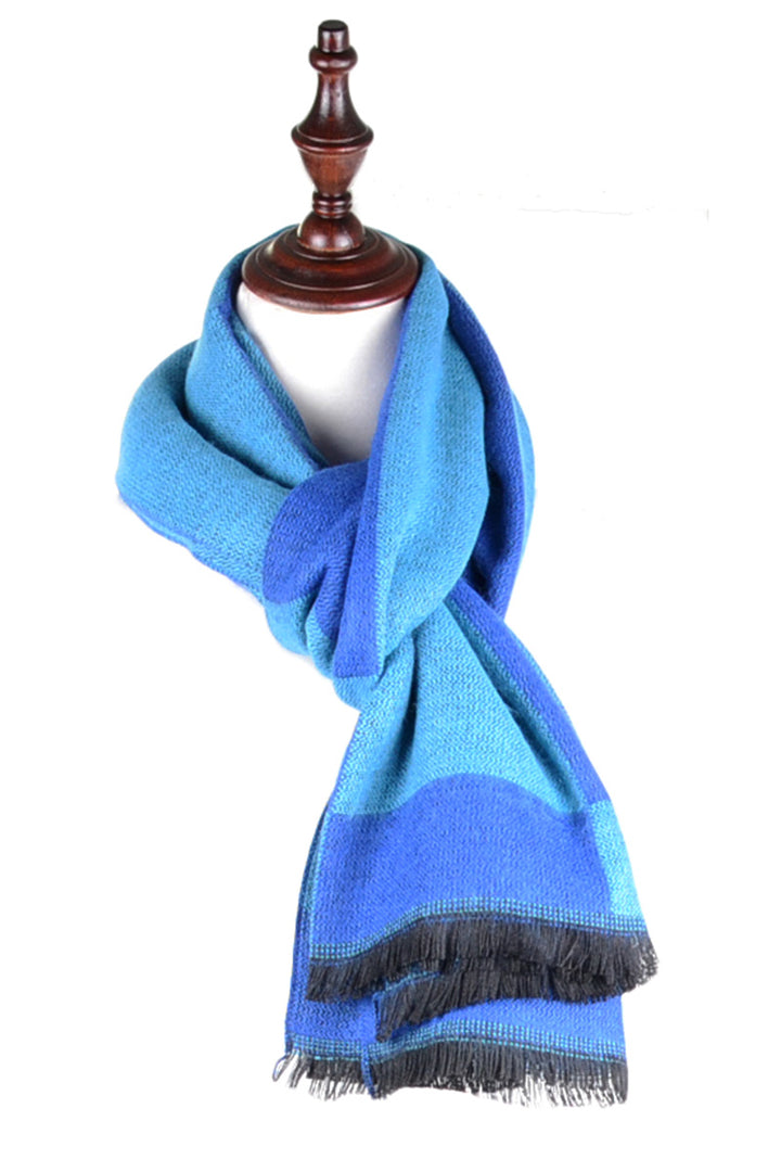 JS6003-BLUE - One Piece Blanket Scarf