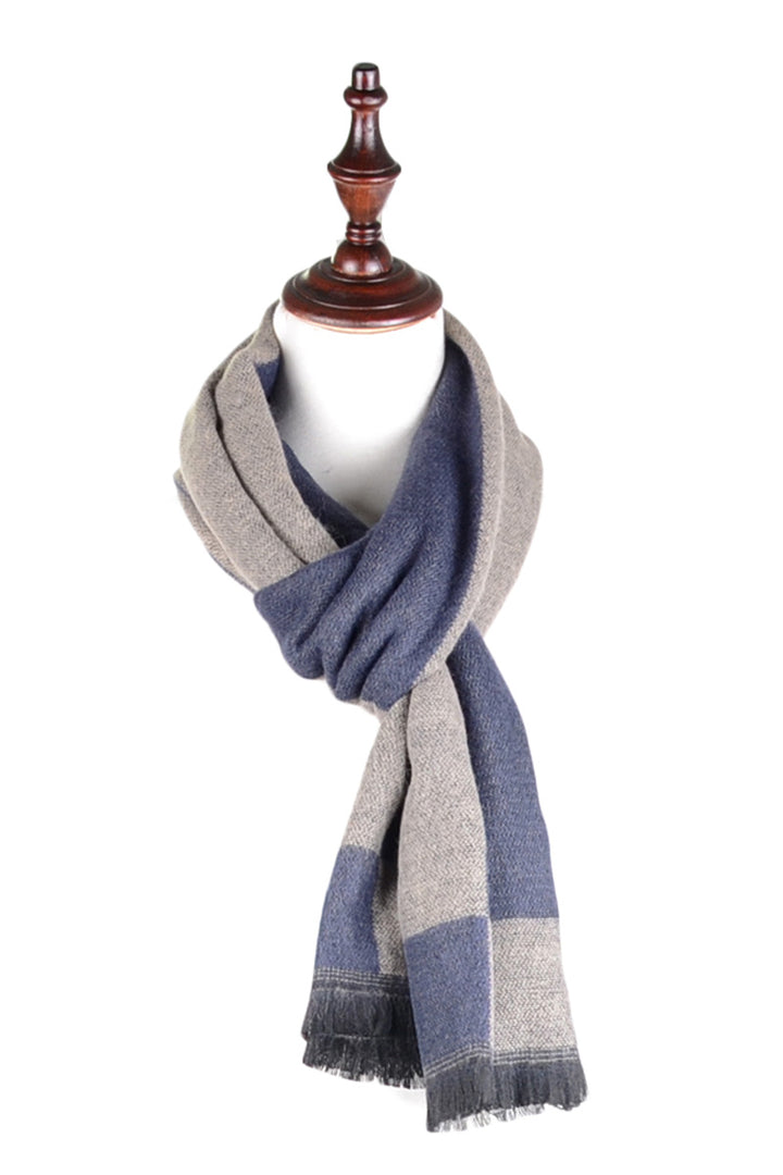 JS6003-NAVY - One Piece Blanket Scarf