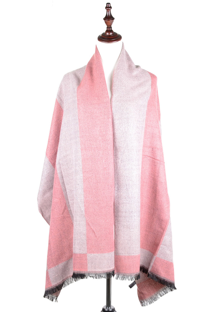JS6003-PINK - One Piece Blanket Scarf